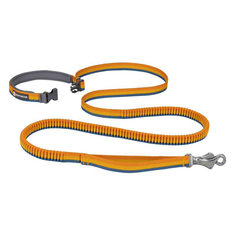 Vodítko pre psy Ruffwear Roamer™ Bungee Dog Lead-yellow-snow-L