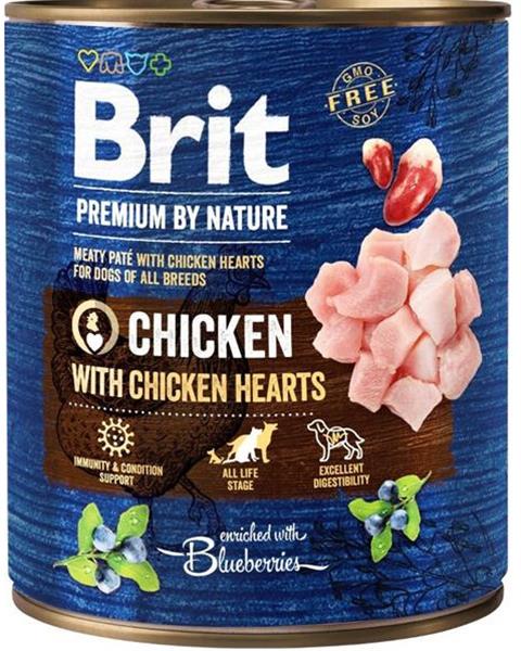 Brit Premium by Nature dog Chicken with Hearts 6 x 800 g konzerva