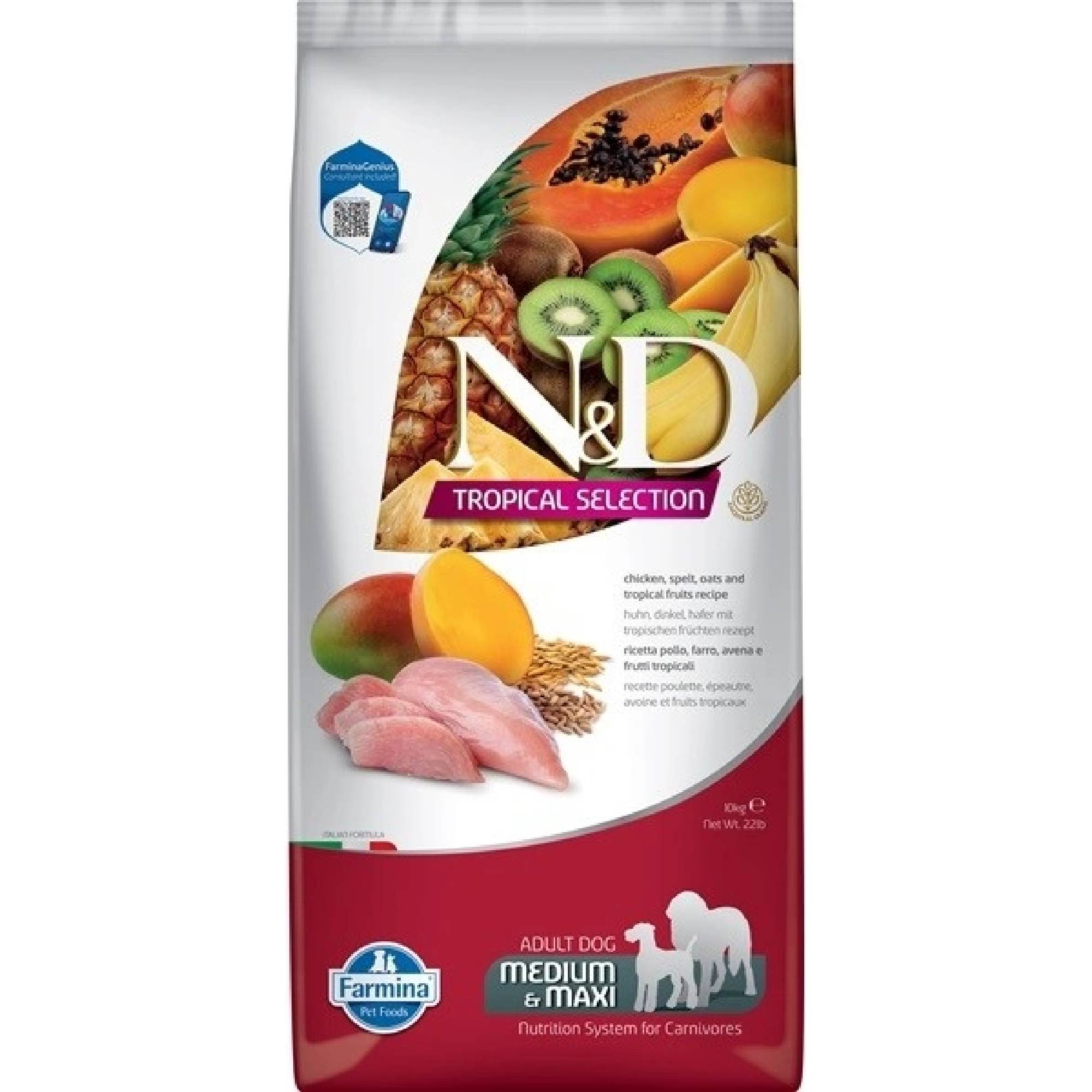 Farmina N&D dog TROPICAL SELECTION (AG) adult medium & maxi, chicken 2 kg