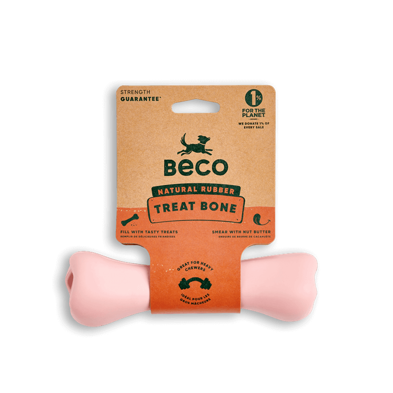 Hračky pre psov, Beco Treat Bone-pink