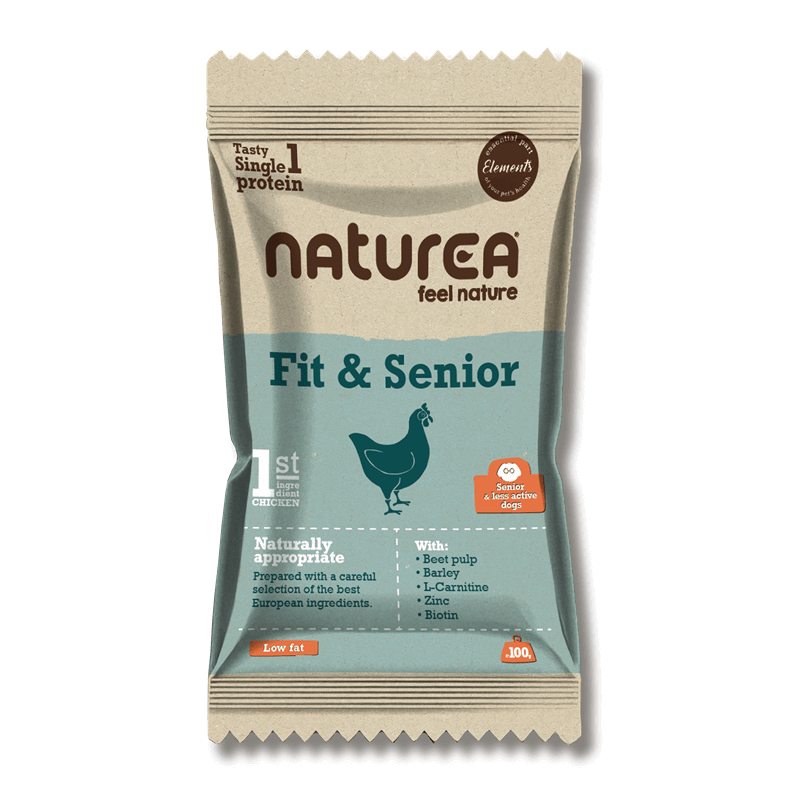 Krmivo pre psov Naturea Elements Fit & Senior Chicken 100g