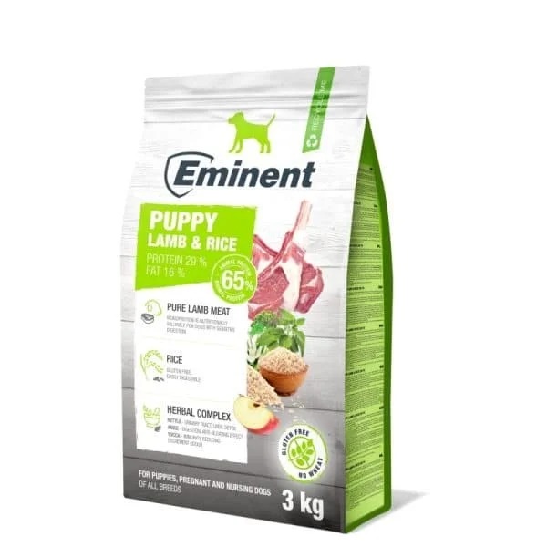 granule pre psov Eminent Lamb & Rice 3 kg balenie