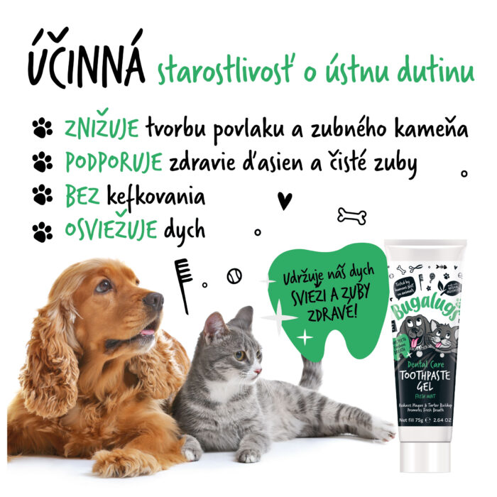 Bugalugs gélová zubná pasta pre psov 75 g – Obrázok 2