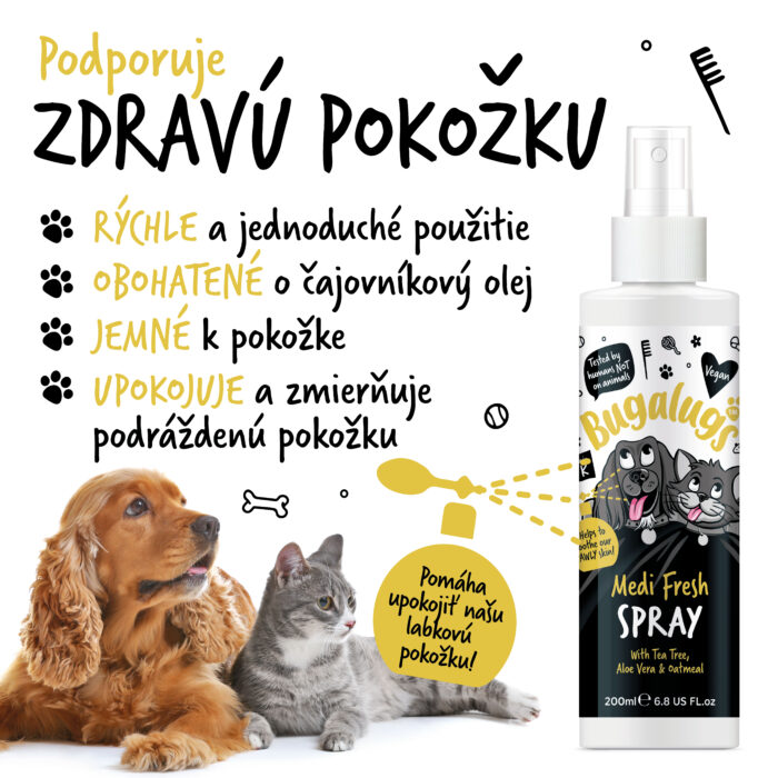 Bugalugs upokojujúci šampón pre psov proti svrbeniu – Medi Fresh – Obrázok 2