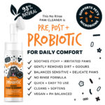 Bugalugs Pre, Post + Probiotic pena na čistenie labiek bez oplachovania pre psov 200 ml – Obrázok 2