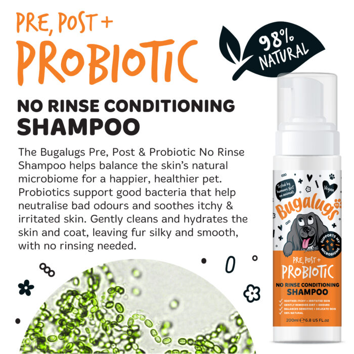 Bugalugs Pre, Post + Probiotic sprej na rozčesávanie srsti pre psov – Obrázok 3